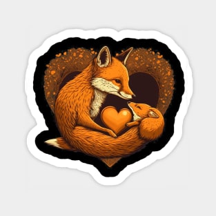 fox in love Sticker